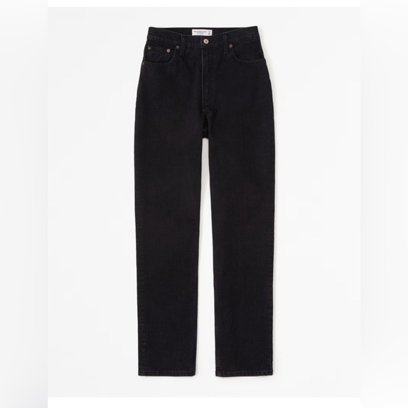 Abercrombie & Fitch Denim - Abercrombie curve love ultra high rise 90s straight